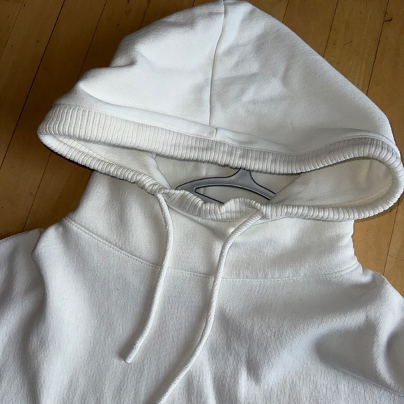 Zara white soft high neck Hoodie, XL, P1393 - Picture 4 of 5